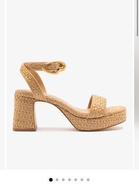 Larroude Dolly Verona Sandal in Raffia